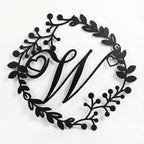 Personalized metal monogram family sign – romantic couples design
