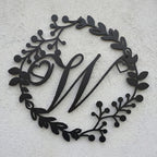 Romantic metal monogram – anniversary gift wall decor