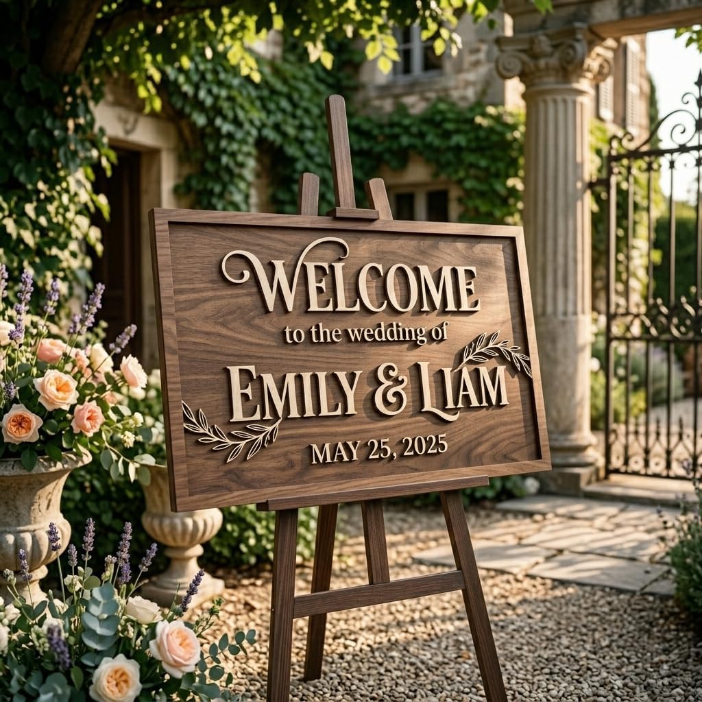 Modern Farmhouse Wedding Welcome Sign