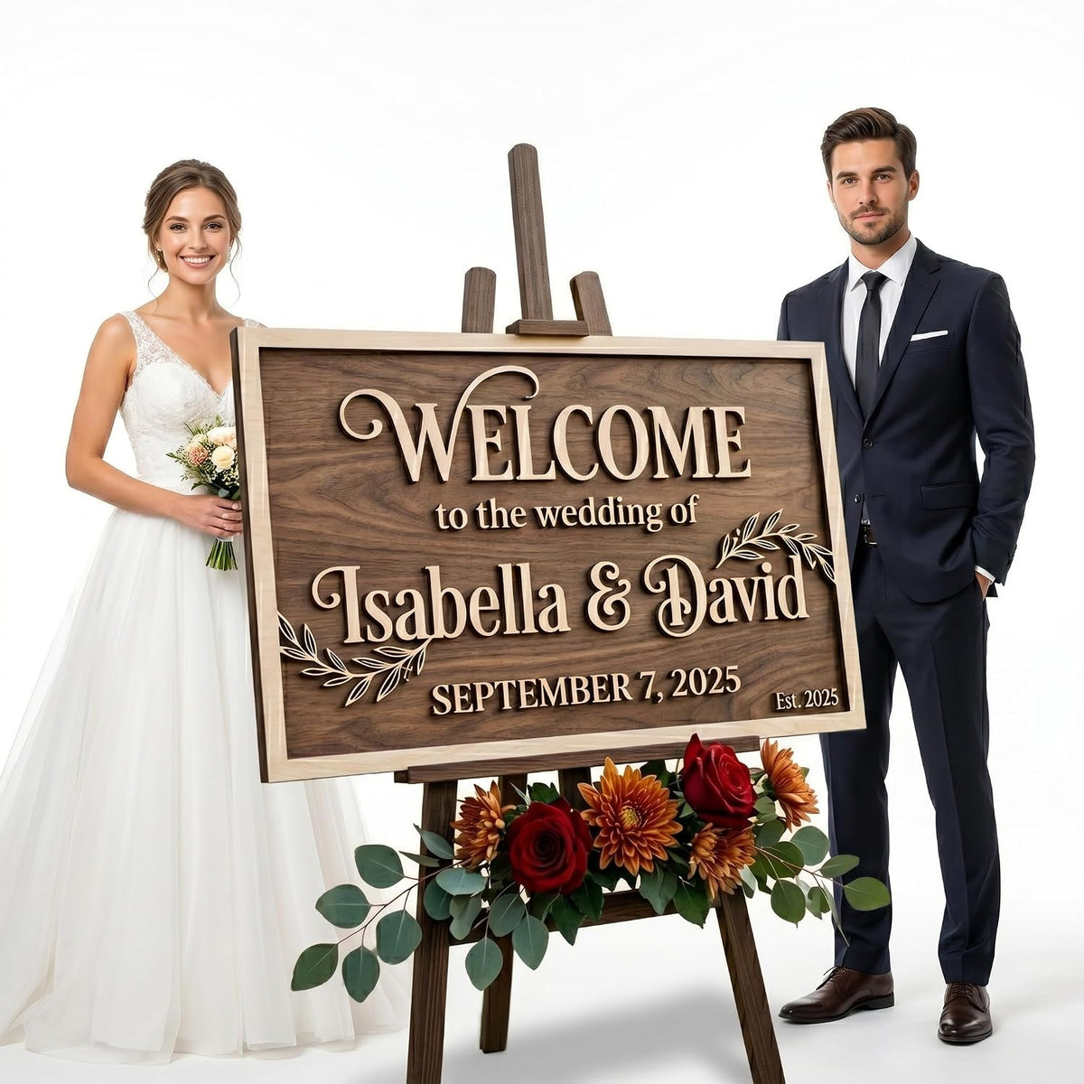Modern Farmhouse Wedding Welcome Sign