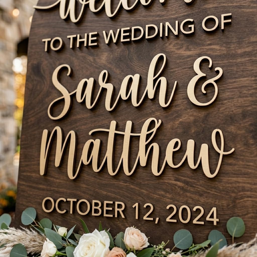Modern Minimalist Arch Wedding Welcome Sign