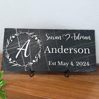 Personalized family name monogram – housewarming gift wall decor
