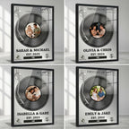 Custom our song glass art as personalized anniversary keepsake