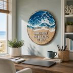 Ocean Wave Family Name Sign