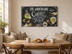 Breakfast canvas sign – personalized farmhouse kitchen decor