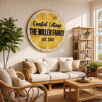 Lemon Grove Family Name Sign