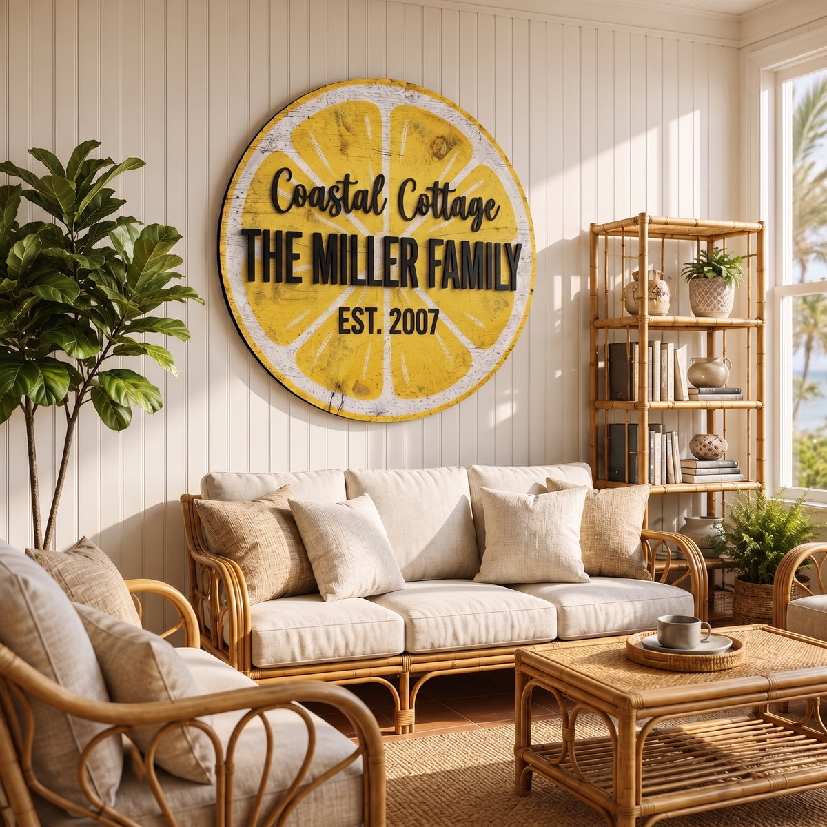 Lemon Grove Family Name Sign