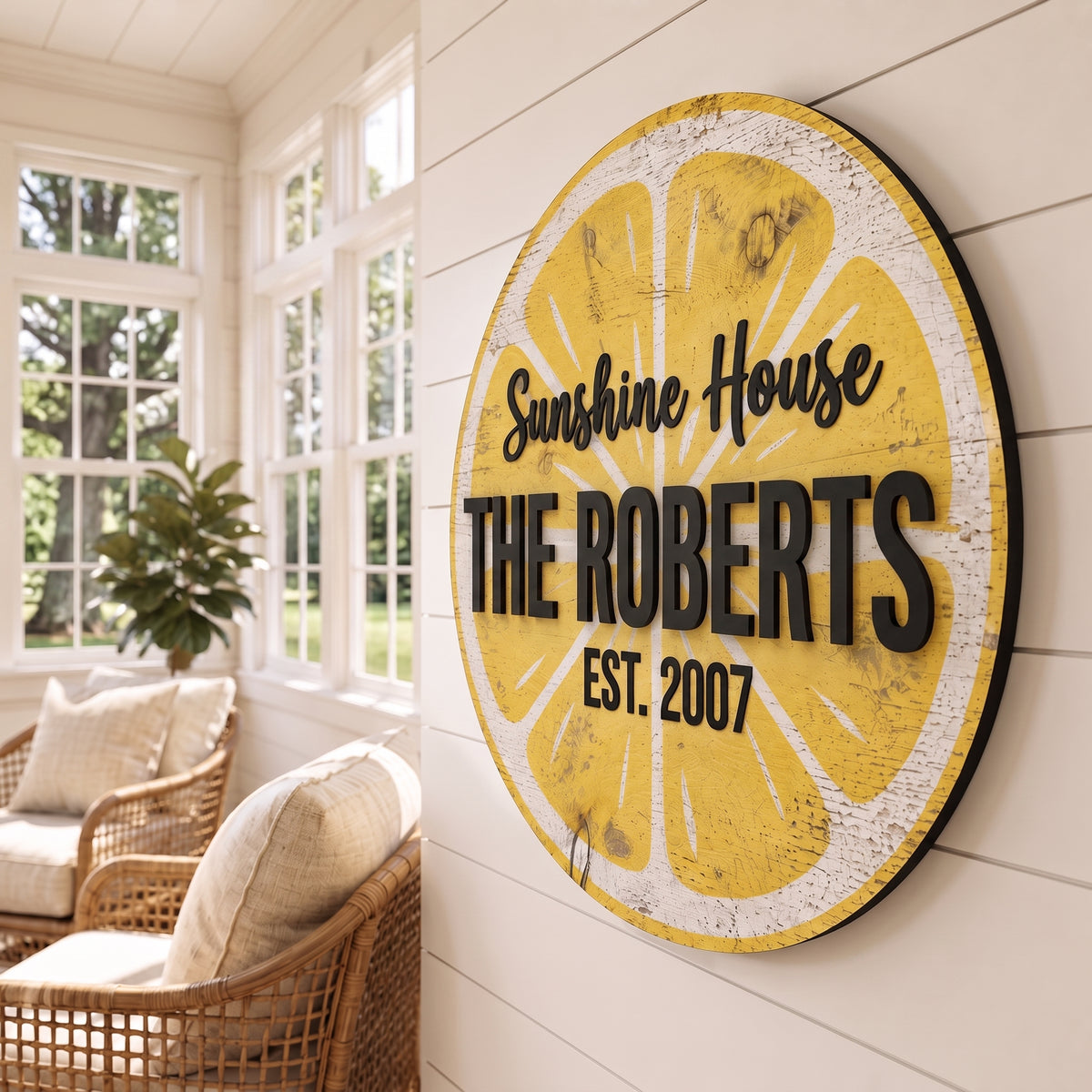 Lemon Grove Family Name Sign