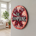 Pomegranate Family Name Sign