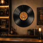 Vinyl Record Family Name Sign