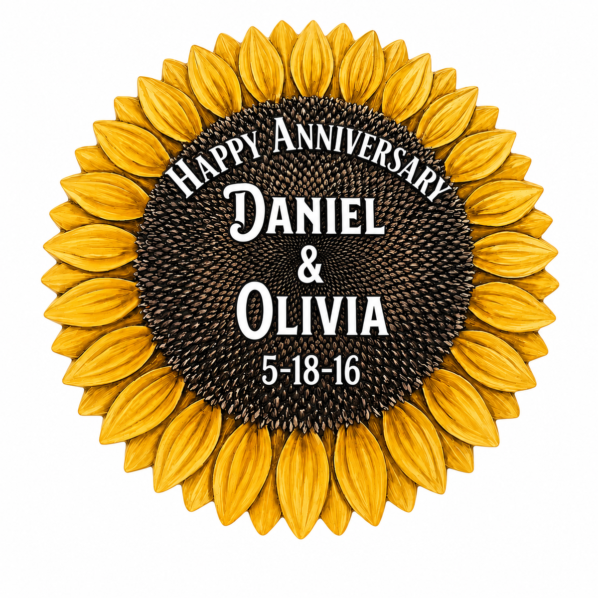 Sunflower Family Name Sign