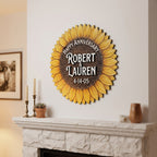 Sunflower Family Name Sign