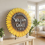 Sunflower Family Name Sign
