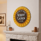 Sunflower Family Name Sign
