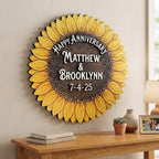 Sunflower Family Name Sign