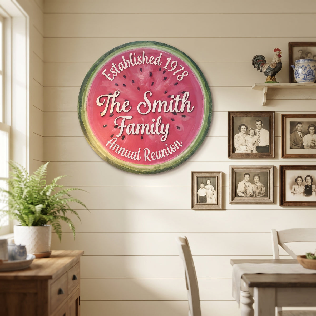 Watermelon Family Name Sign