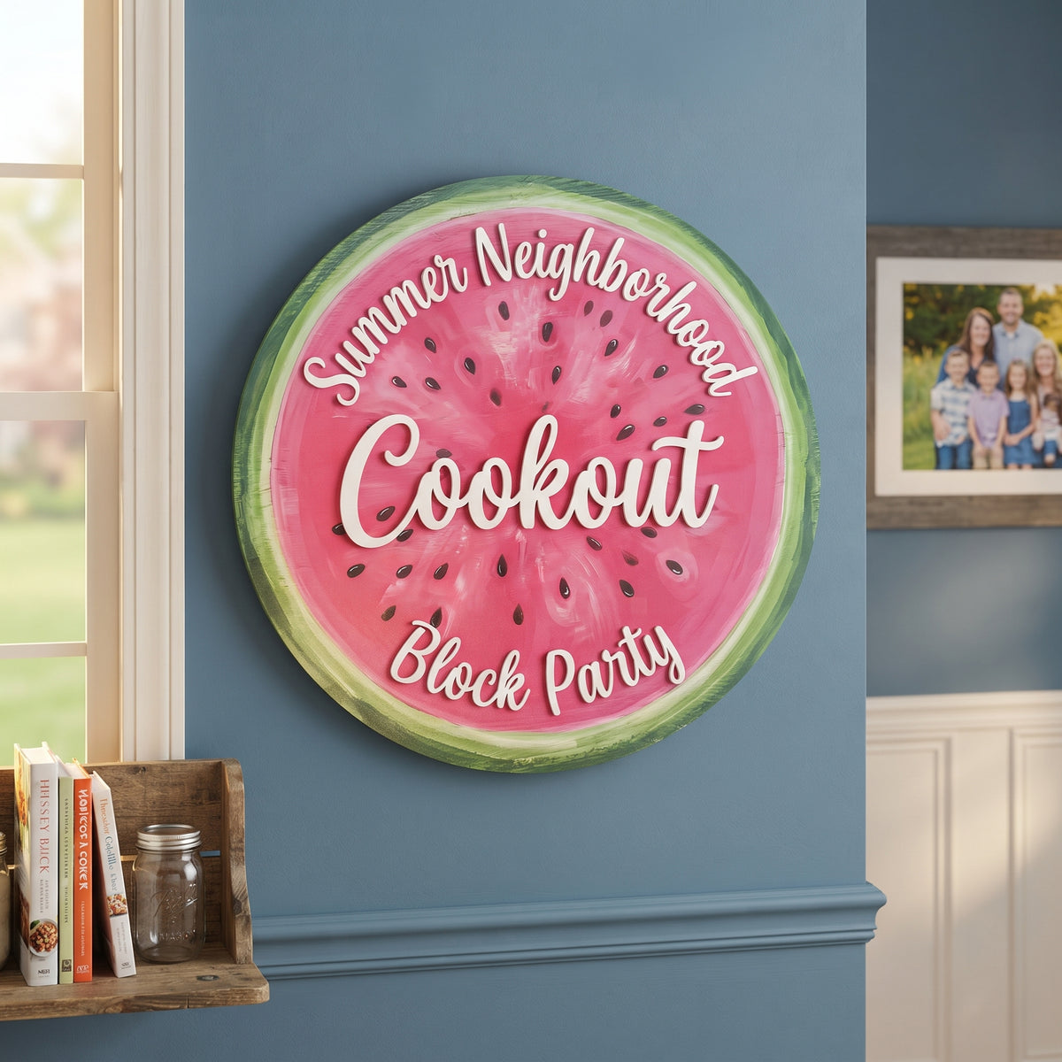 Watermelon Family Name Sign