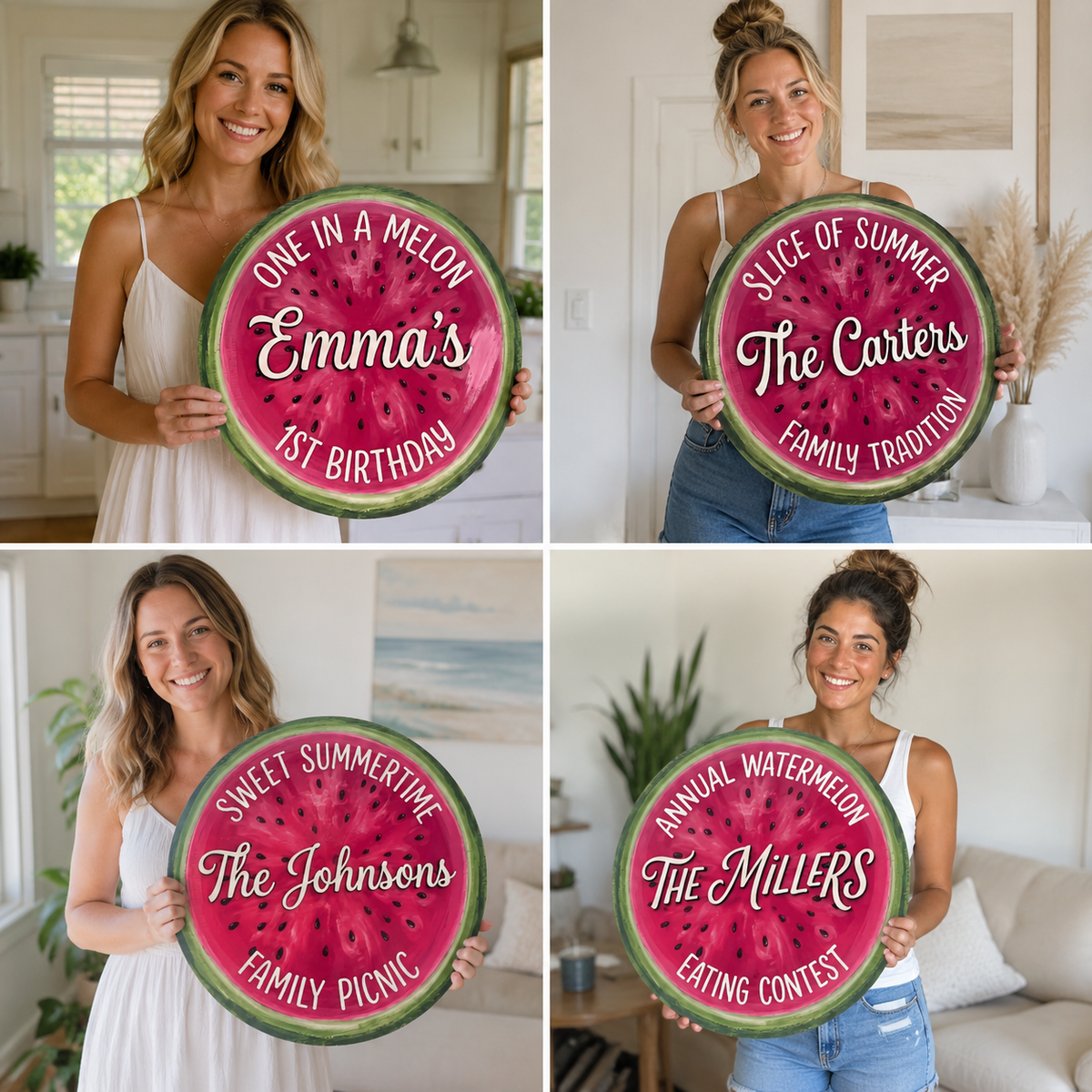 Watermelon Family Name Sign