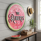 Watermelon Family Name Sign