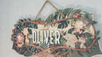 Personalized Nursery Name Sign – Custom 3D Wood Safari Jungle Design, Baby Shower Gift