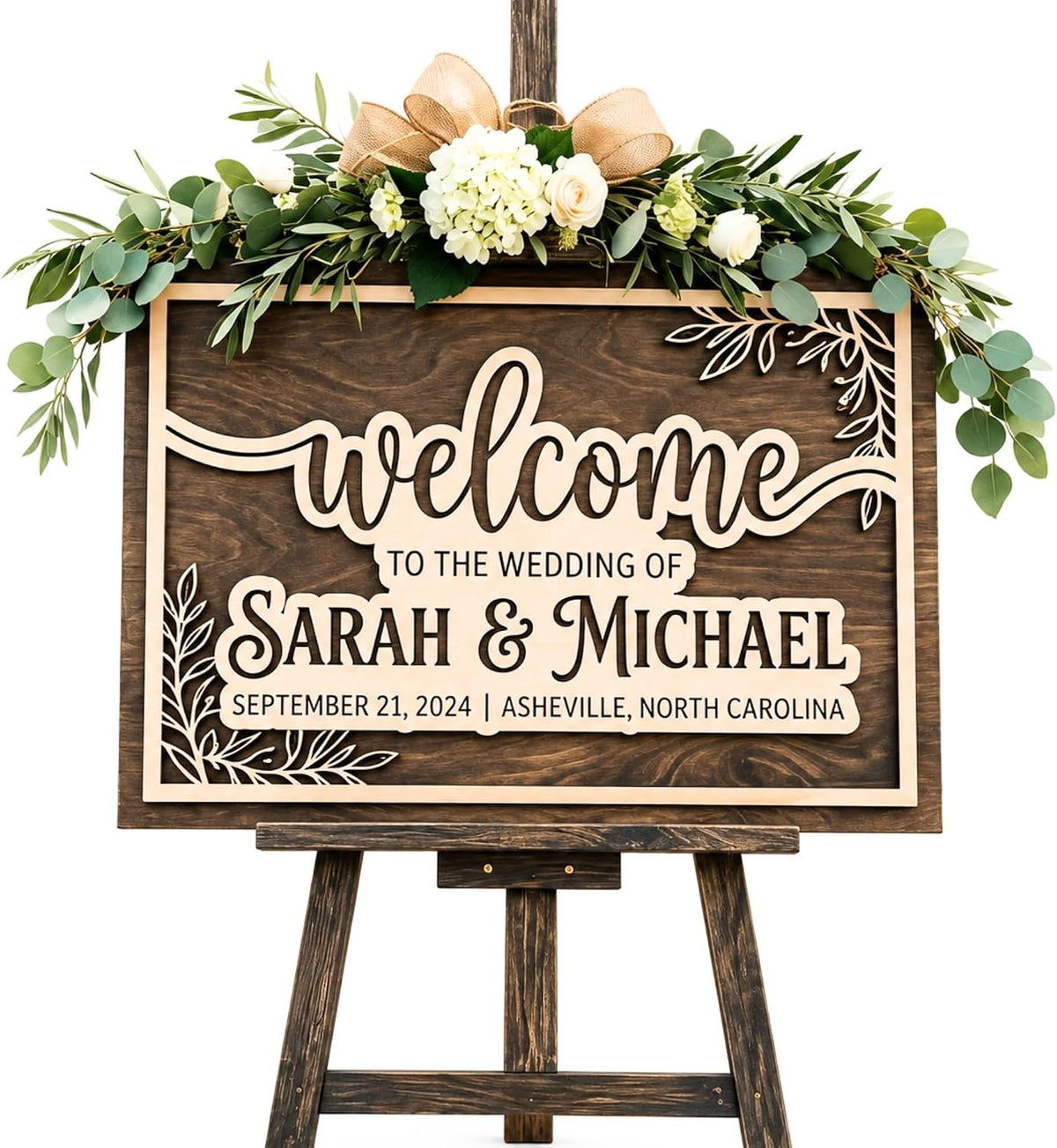 Southern Botanical Wedding Welcome Sign