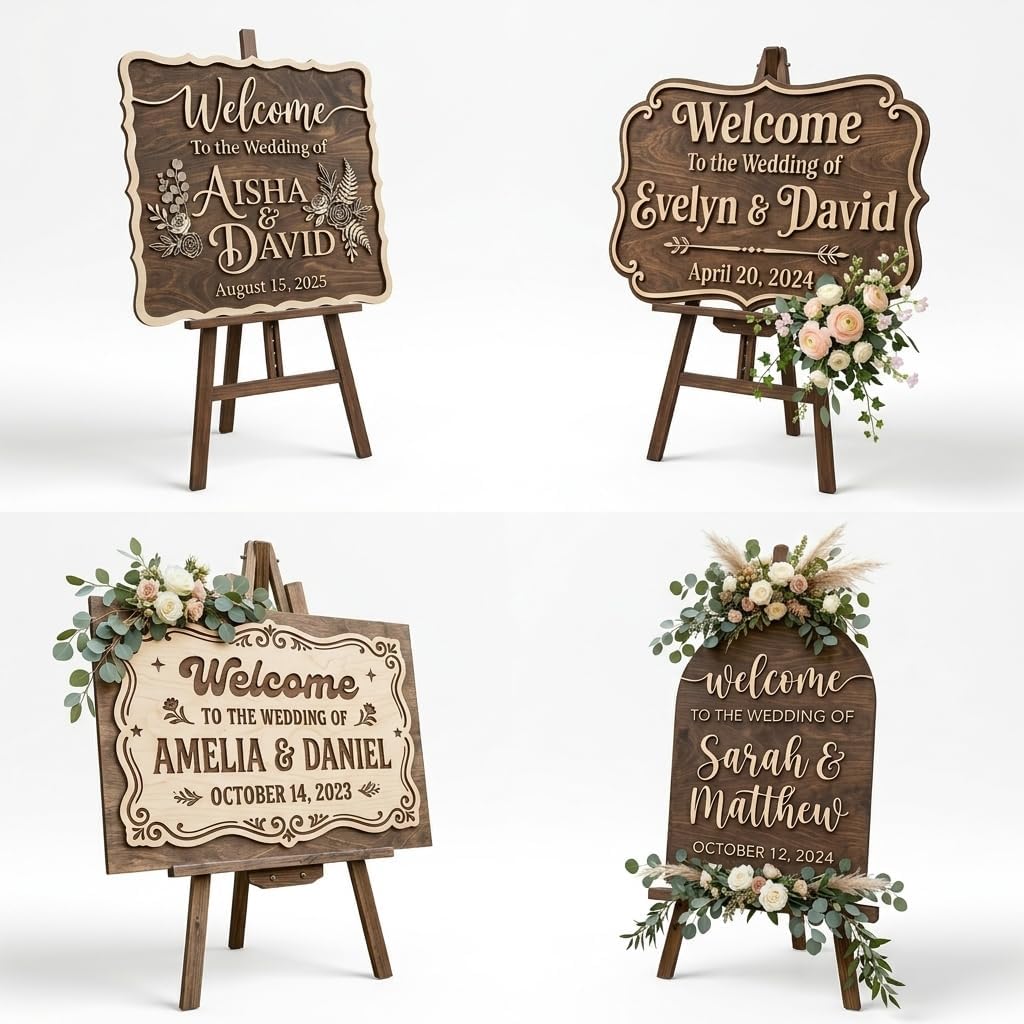 Southern Botanical Wedding Welcome Sign