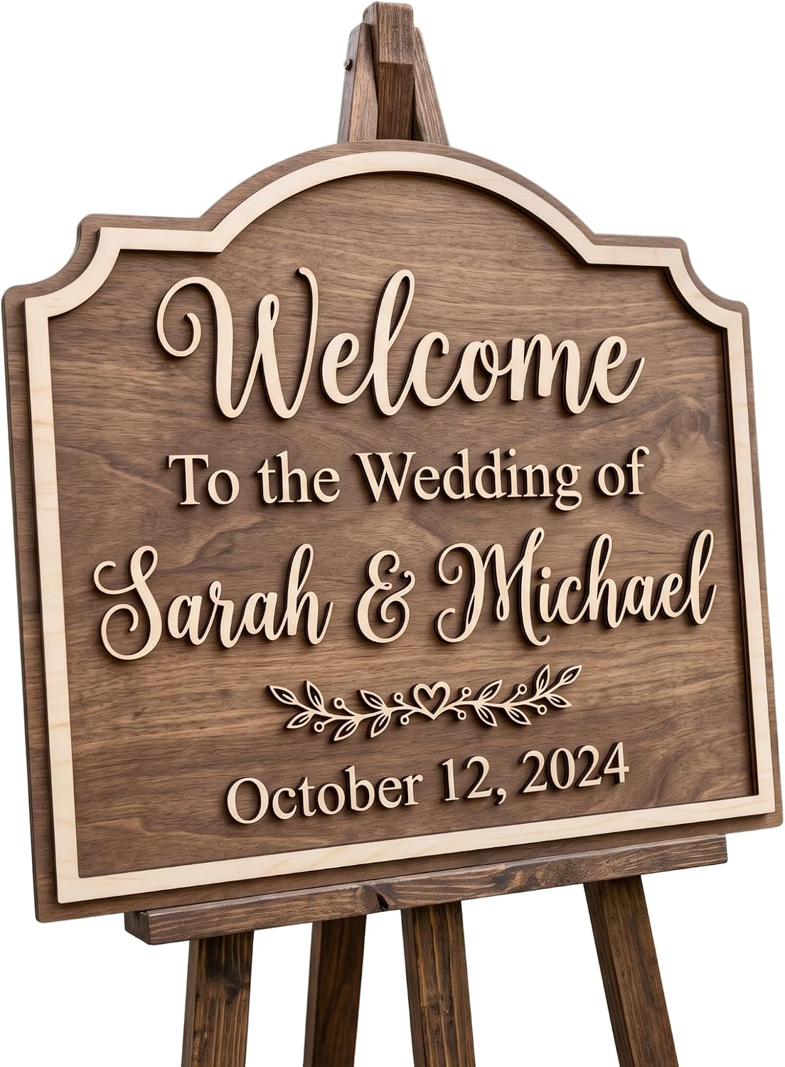 Timeless Arch Wedding Welcome Sign