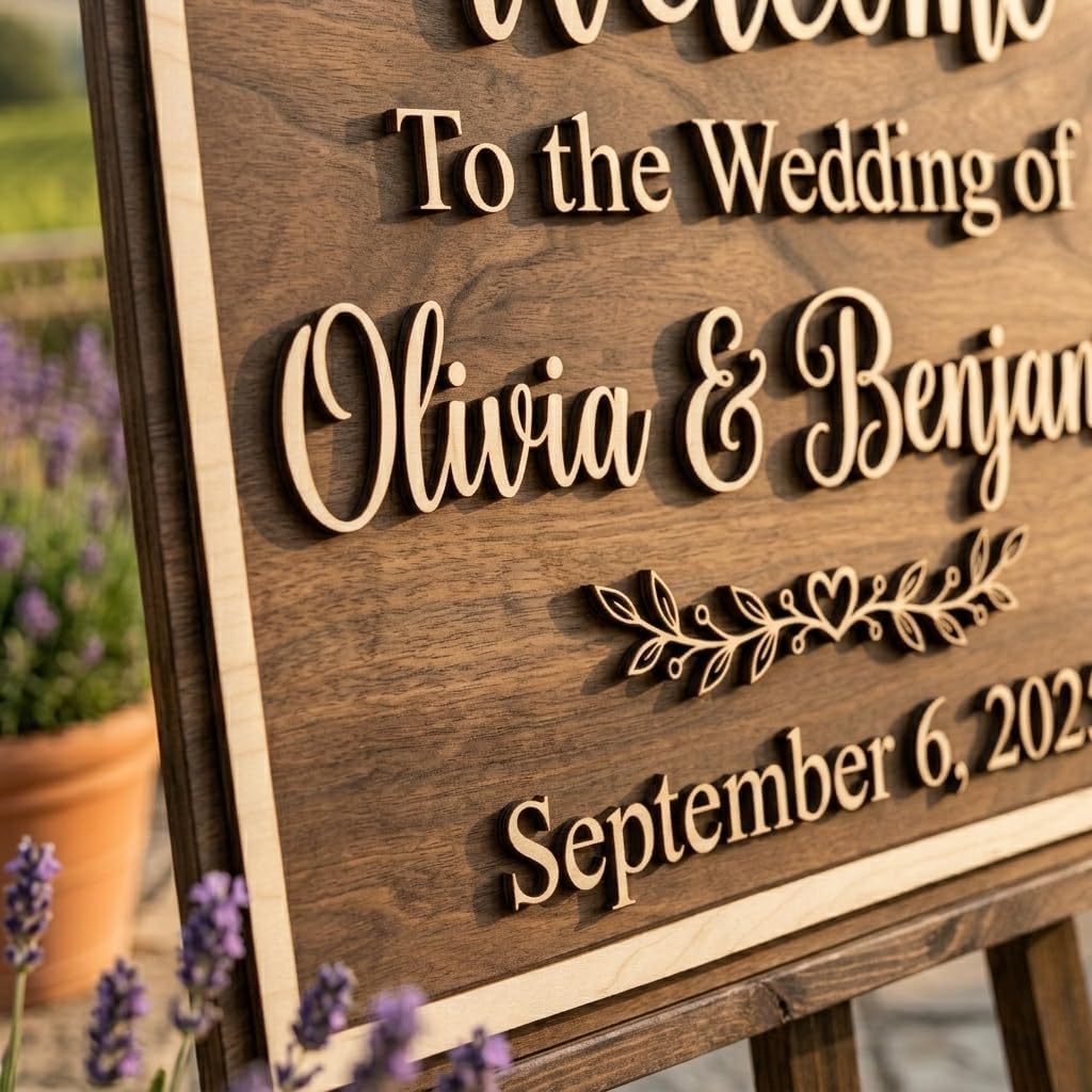 Timeless Arch Wedding Welcome Sign