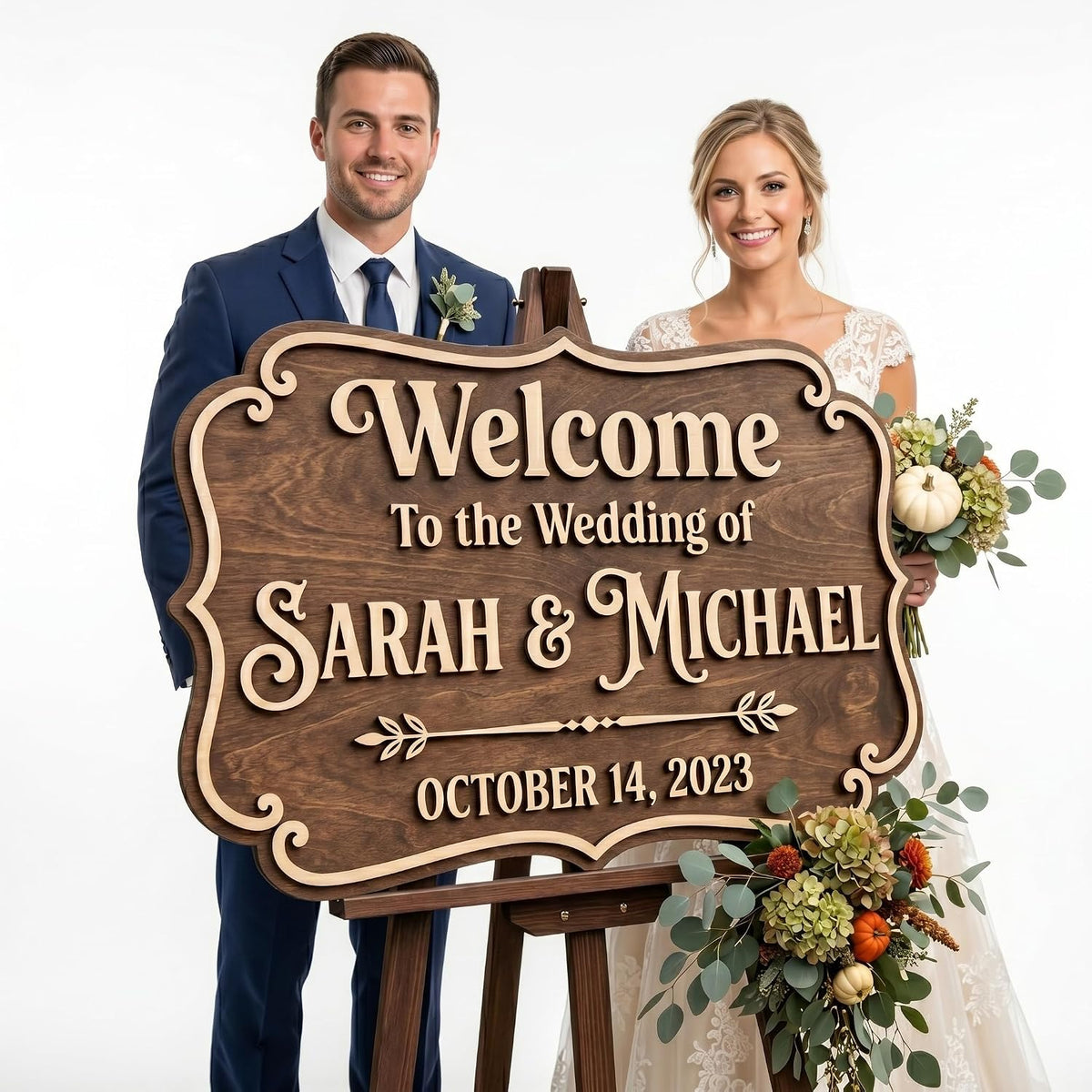 Vintage Estate Wedding Welcome Sign